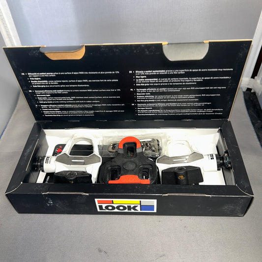 Look Keo 2 Max White Black Road Cycling Pedals NO Cleats Clipless Pedals