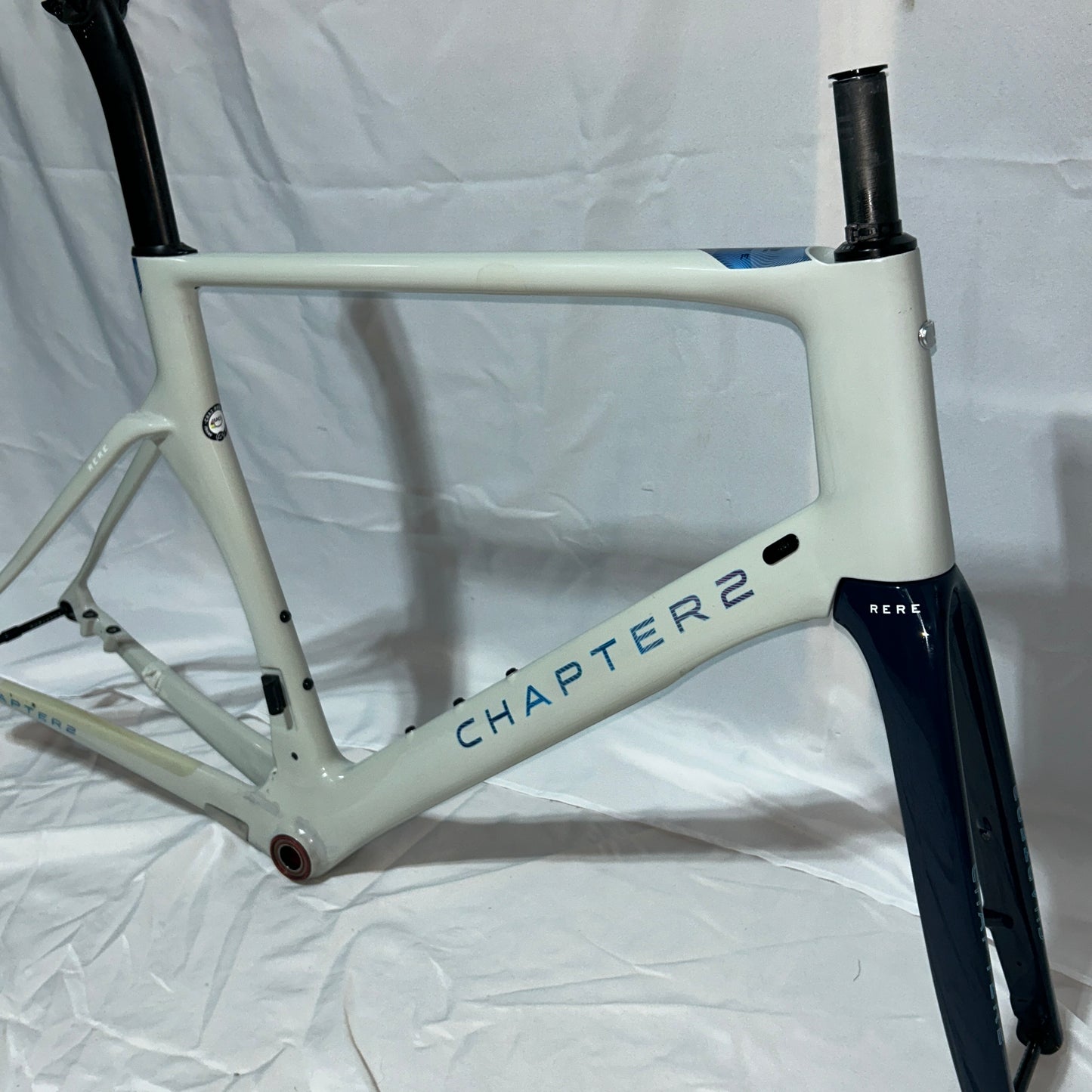 Chapter2 RERE Carbon Aero Road Disc Frameset – XL – Grey / Blue