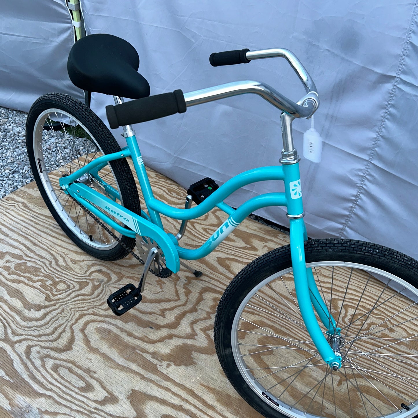 Sun Bicycles Retro Classic Beach Cruiser 24" Step-Thru Aquamarine Blue