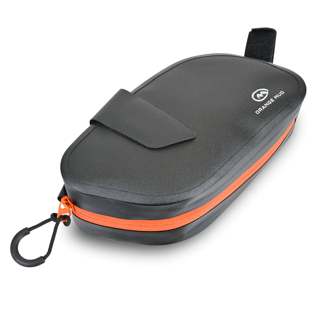 Orange Mud Bicycle Seat Bag Welded TPU Black Orange