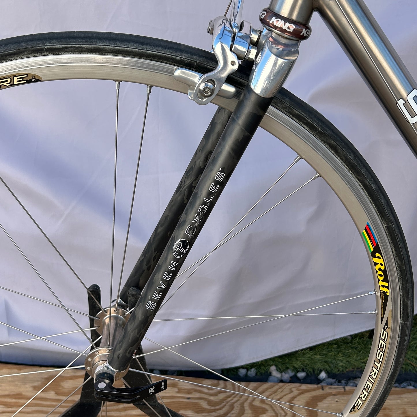 Seven Cycles Axiom Road Bike 56 cm Campagnolo Record 10 Rolf Sestrieres