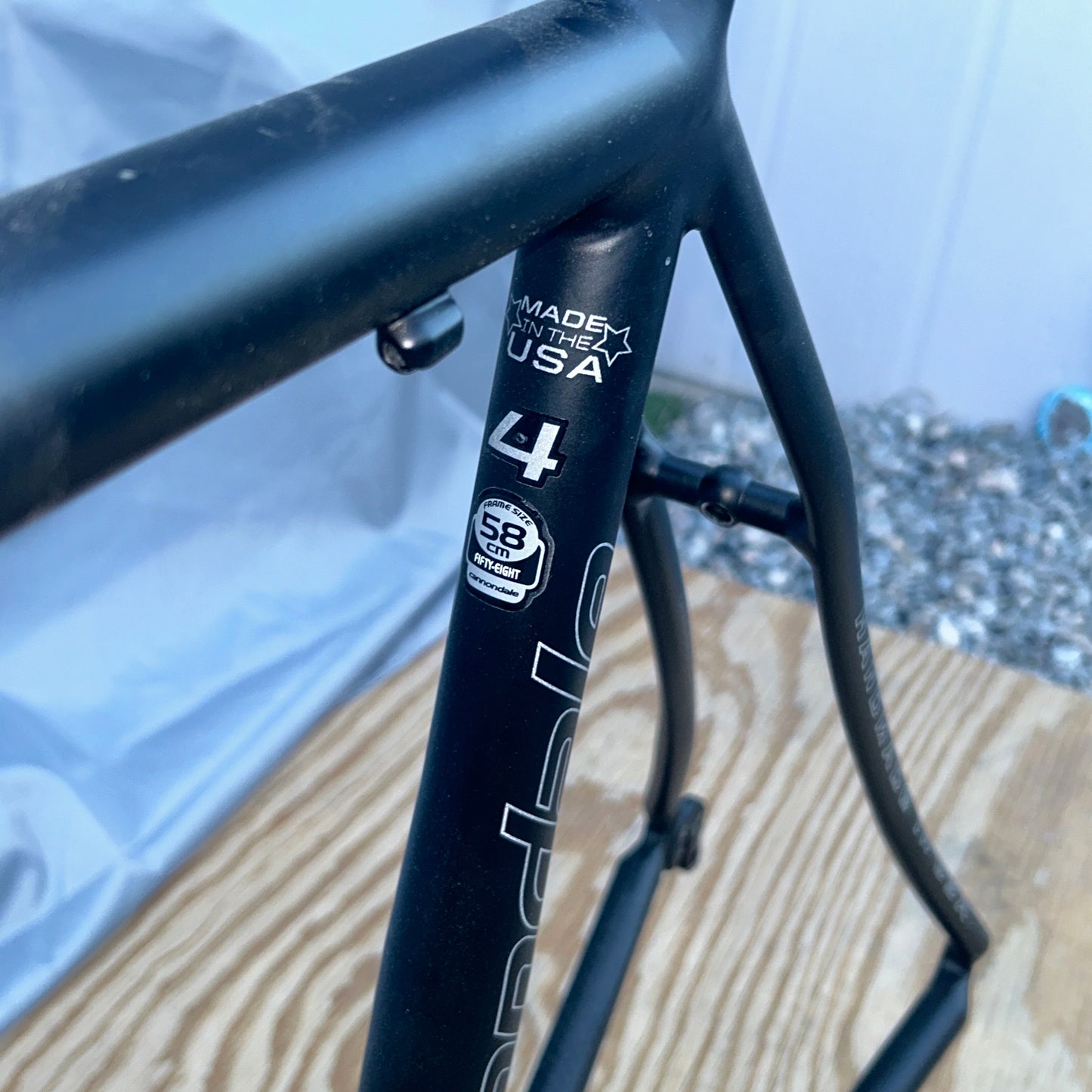 CANNONDALE CAAD9 FRAMESET 58 CM BLACK Made in the USA