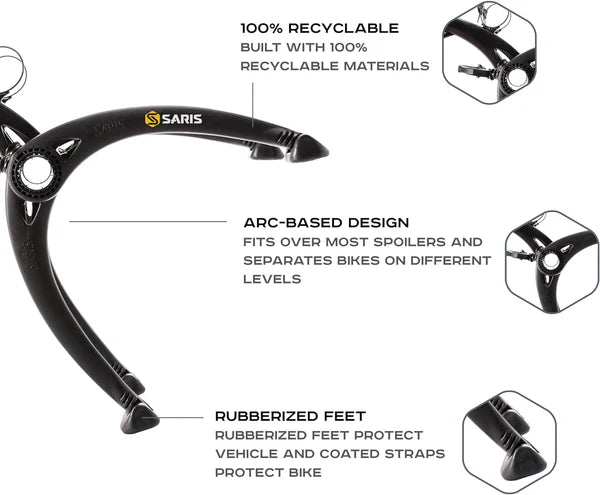 Saris Bones Trunk Rack 2 bikes Grey
