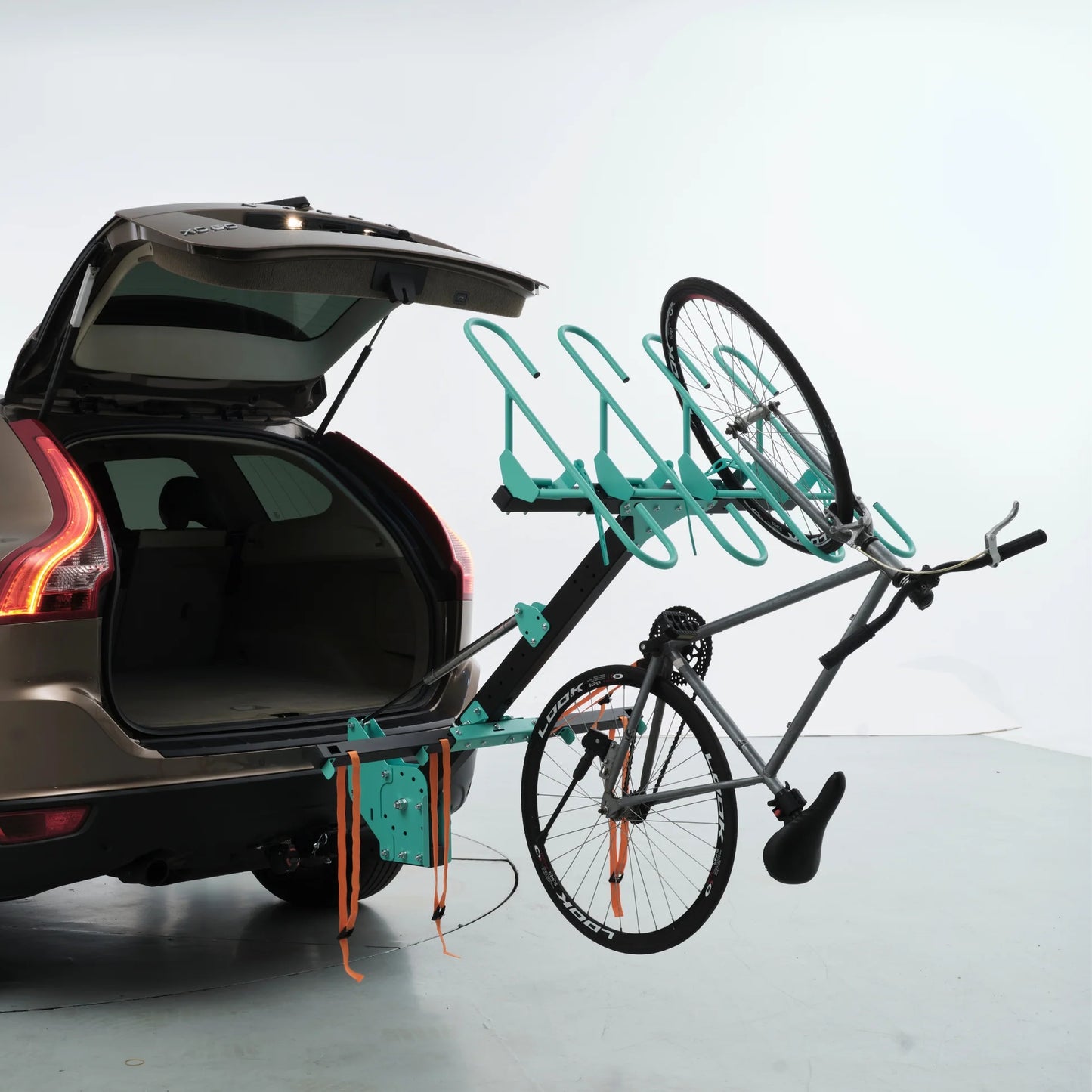 JB Racks 4 Bikes Vertical Bike Rack Velo Turquoise