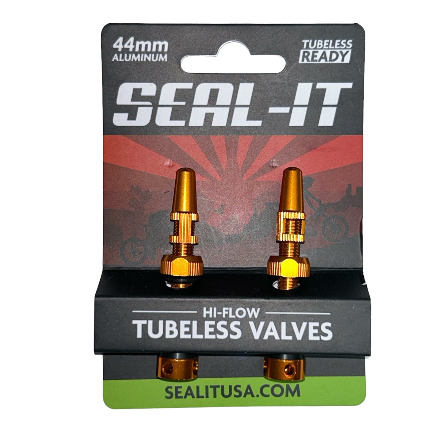 Seal-It Hi-Flow Tubeless Valves - One pair Multicolors