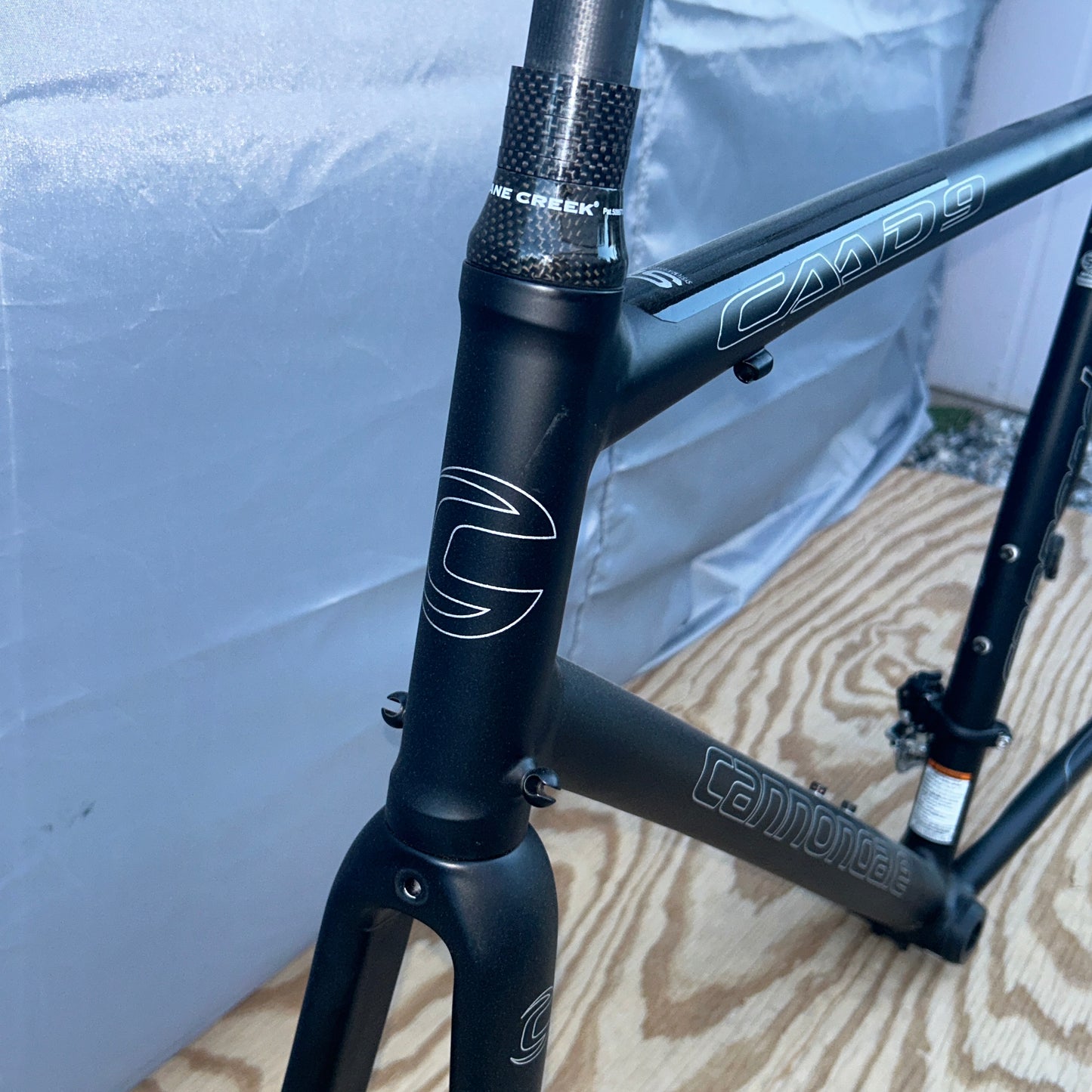 CANNONDALE CAAD9 FRAMESET 58 CM BLACK Made in the USA