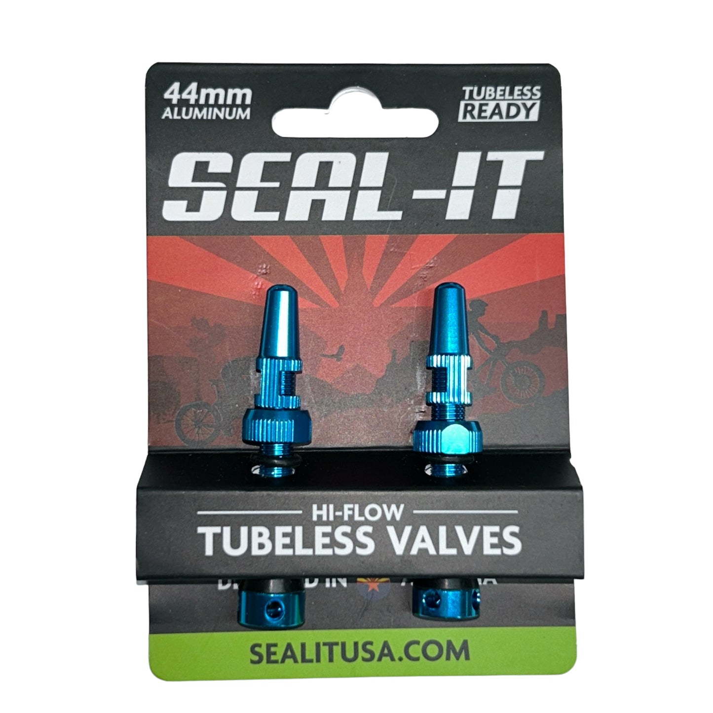 Seal-It Hi-Flow Tubeless Valves - One pair Multicolors