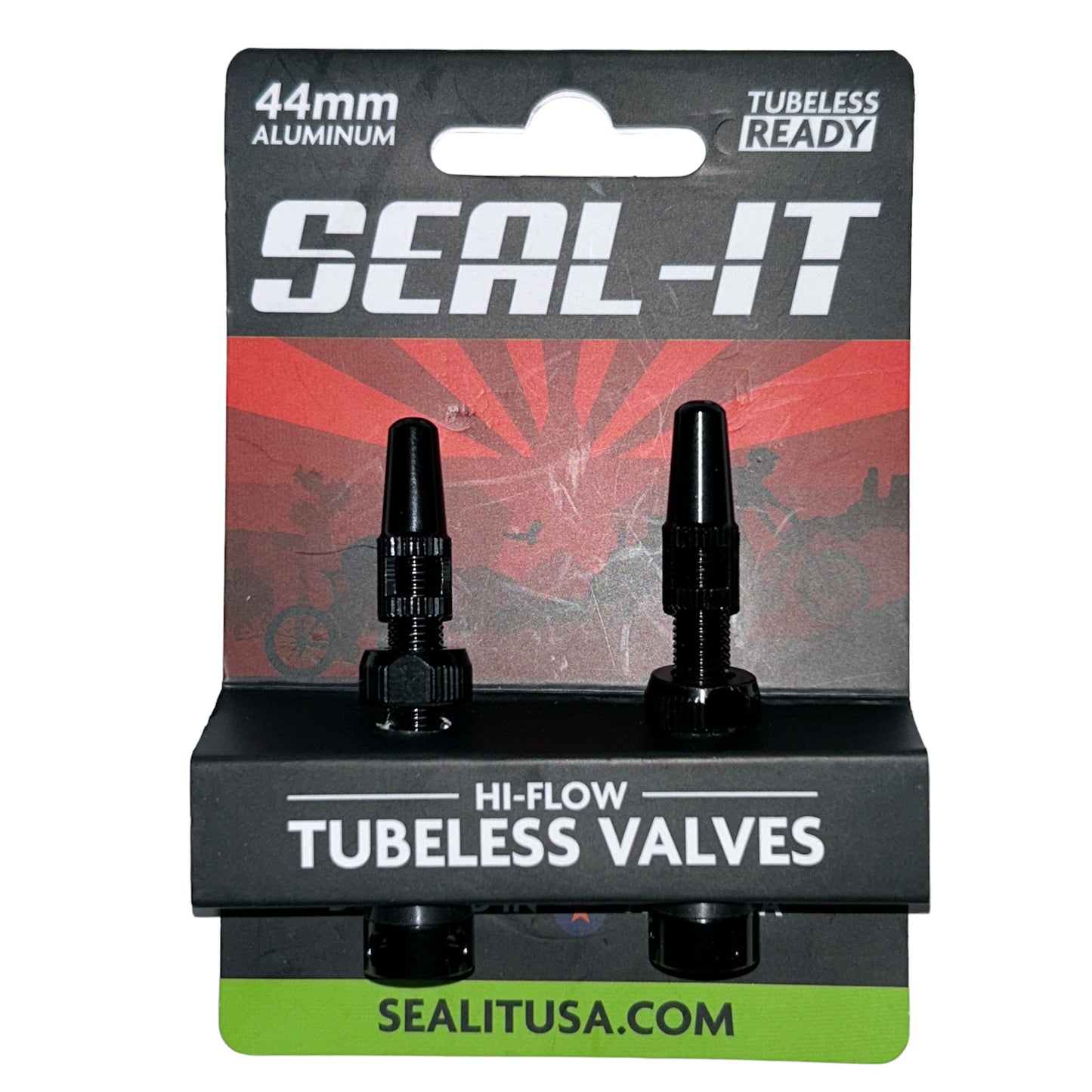 Seal-It Hi-Flow Tubeless Valves - One pair Multicolors
