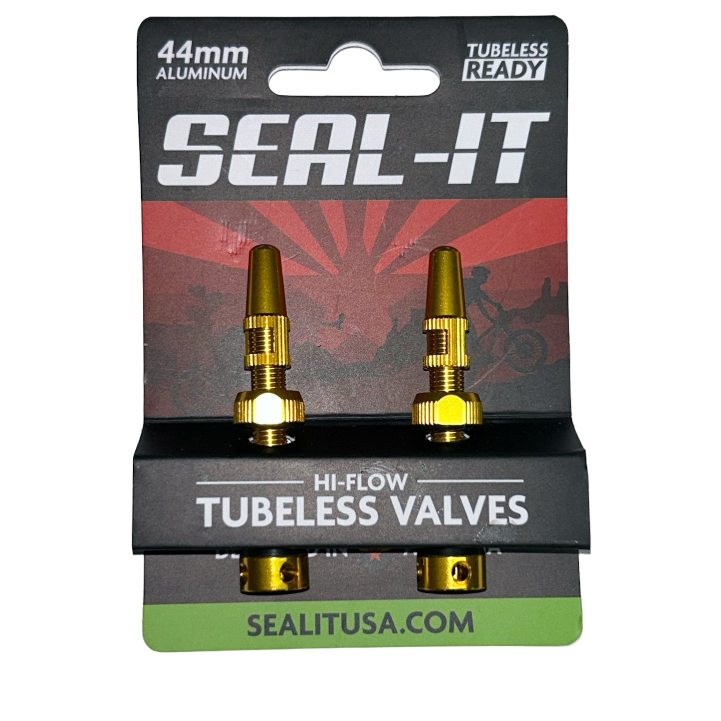 Seal-It Hi-Flow Tubeless Valves - One pair Multicolors