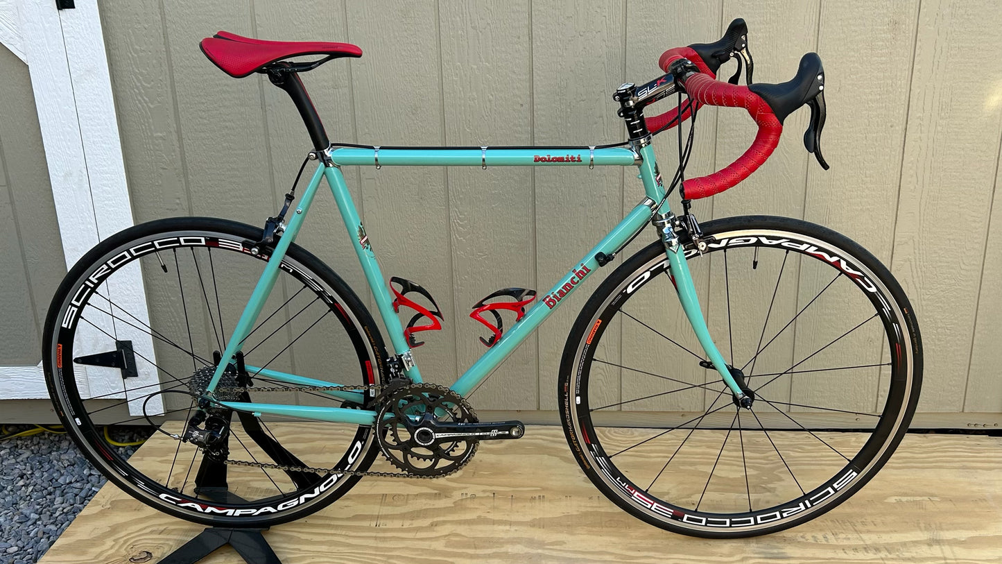 2010 Bianchi Dolomiti Classic Road Bike 56cm Campagnolo Chorus 11 Limited
