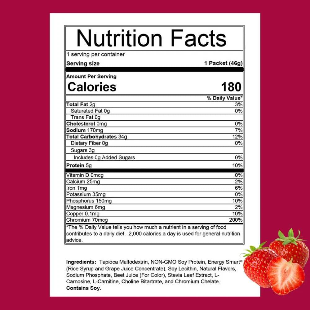 Hammer Nutrition Perpetuem 2.0 Strawberry Single Serving