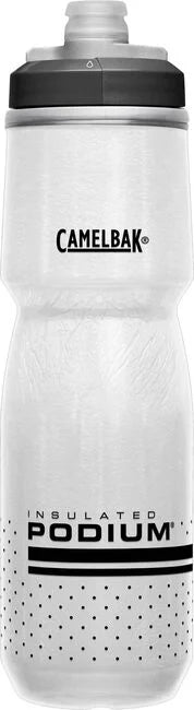 Camelbak Podium Chill Water Bottle: 24oz, White/Black