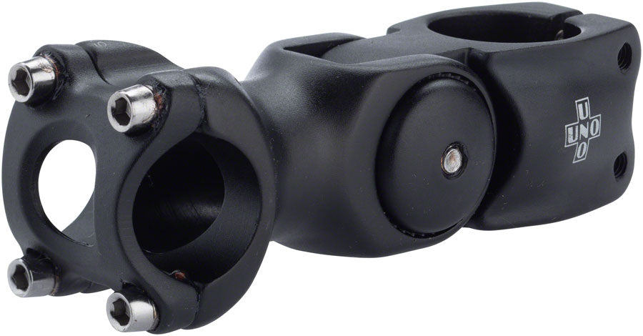 Kalloy 820 Stem - 90mm, 25.4 Clamp, Adjustable, 1 1/8", Aluminum, Black