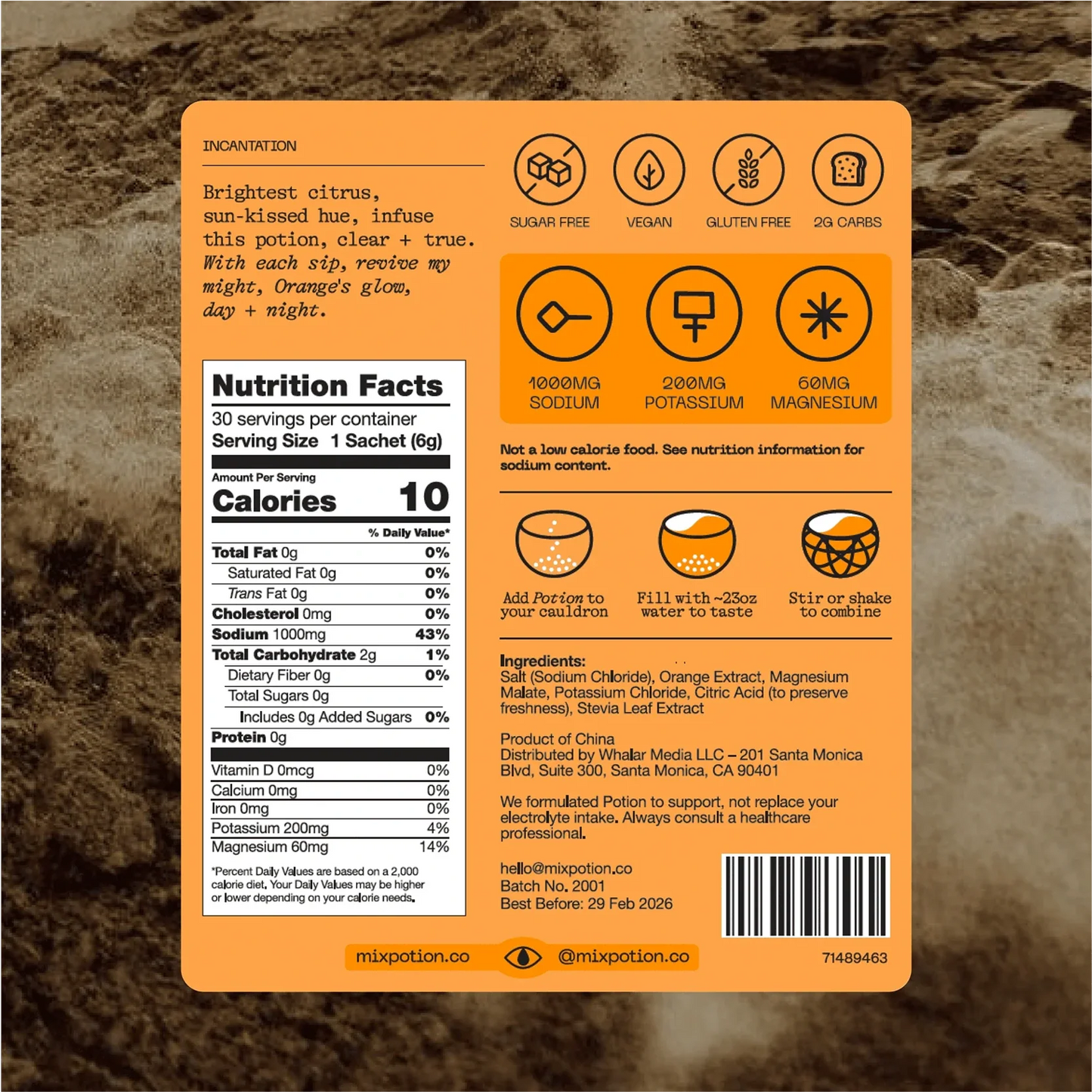 Electrolyte Powder (Orange)
