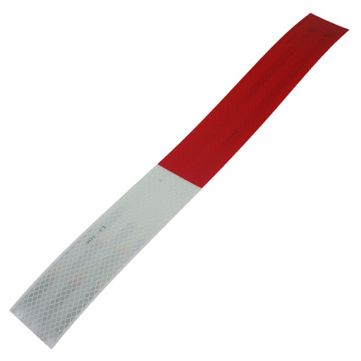 Reflective Bike Tape - Diamond Grade - Red and White