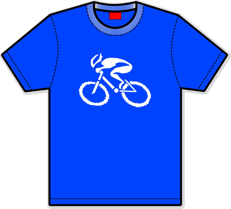 G-Man Apparel Bicycle T-Shirt - Royal Blue