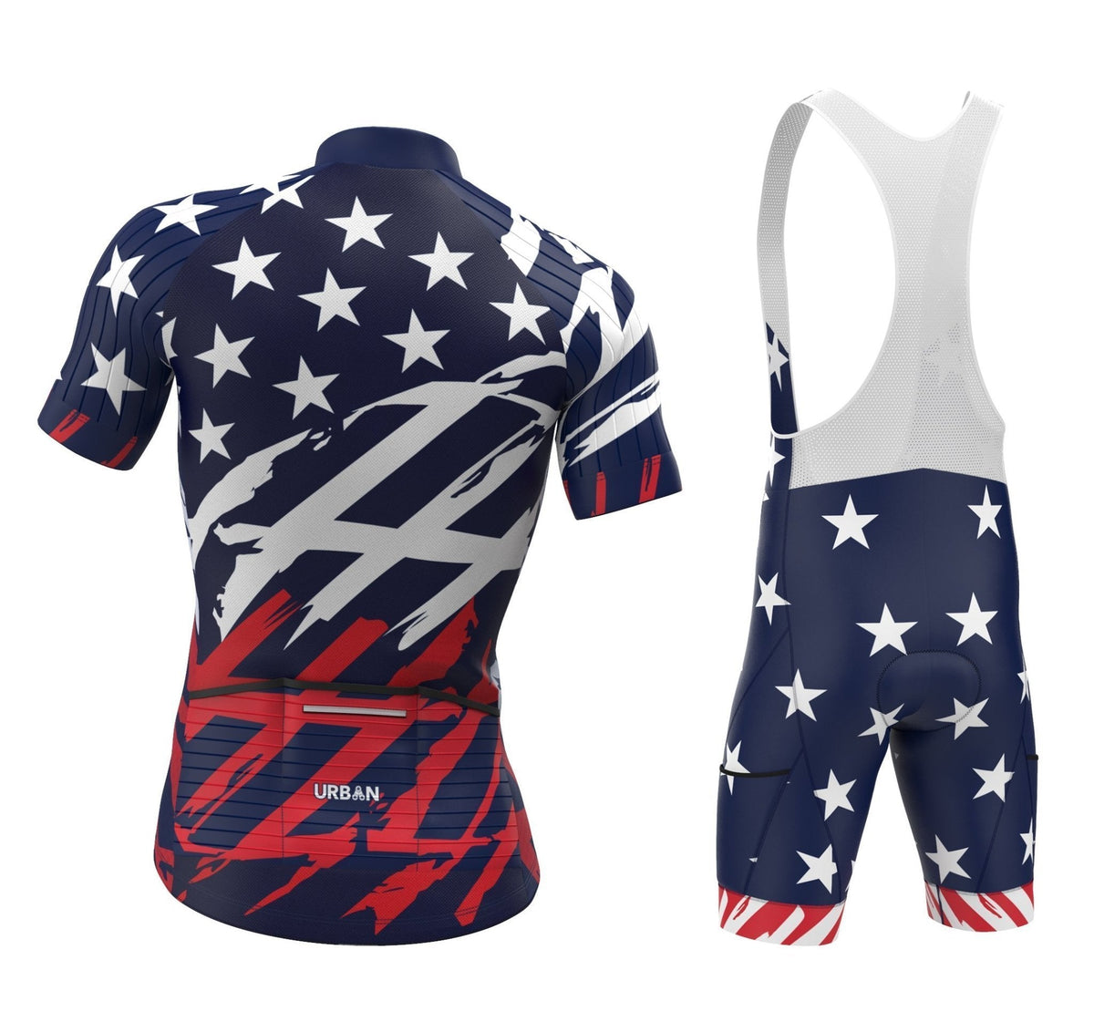 Men's All American Short Sleeve Jerseys / Bib Shorts