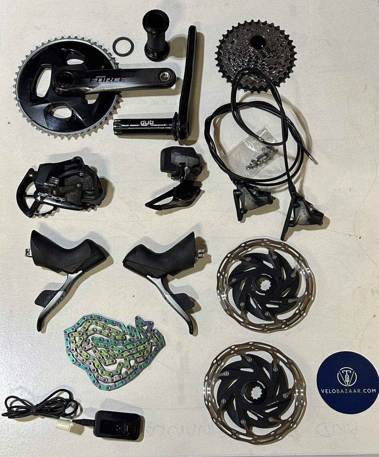 2023 SRAM Force eTap AXS 2x Hydro Disc Group Ceramic 12 speed XD-R