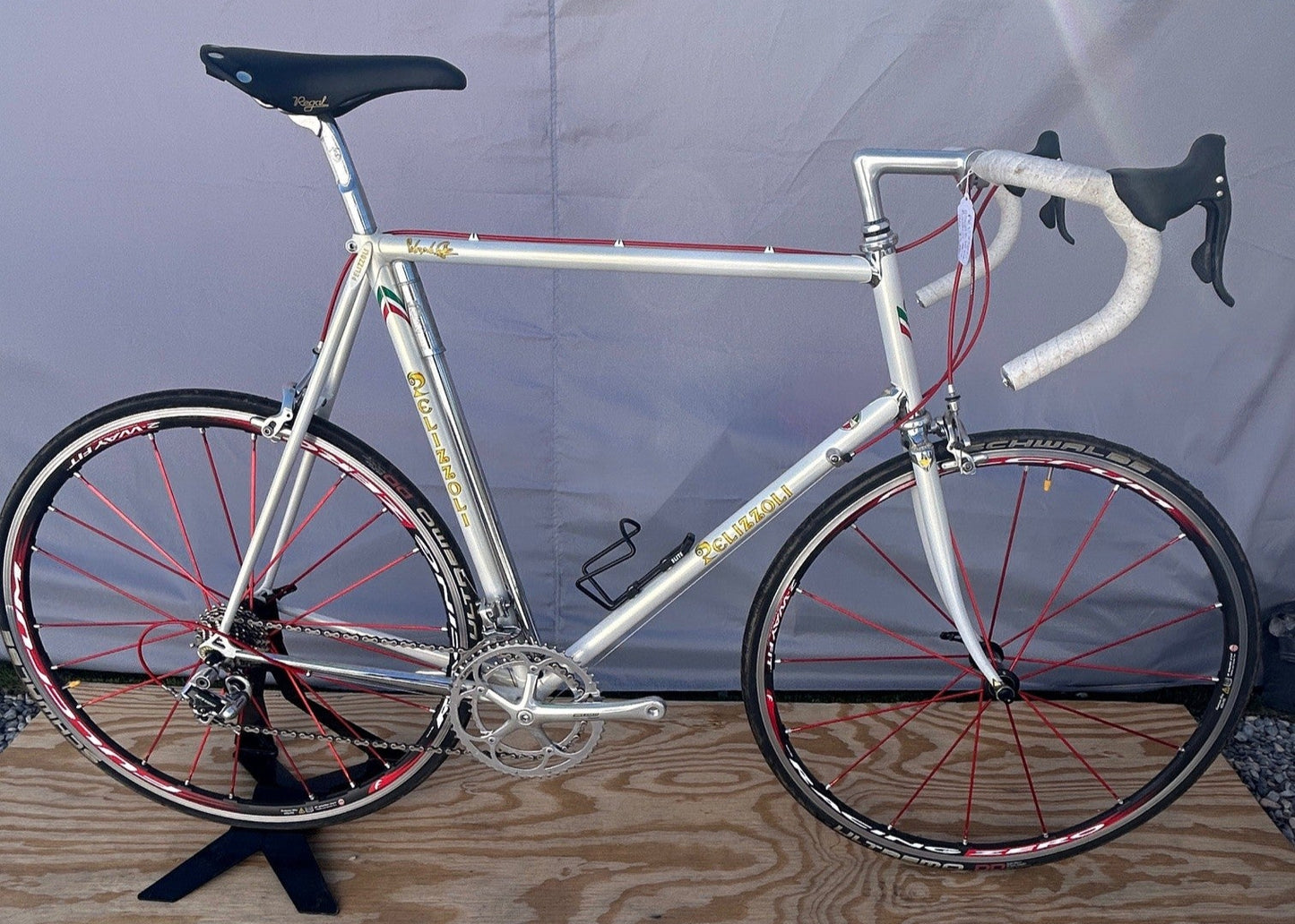 Pelizzoli Italian Vintage Bicycle #21 58 cm Campy Record 10 Fulcrum Silca