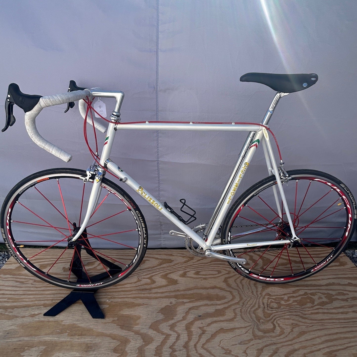 Pelizzoli Italian Vintage Bicycle #21 58 cm Campy Record 10 Fulcrum Silca