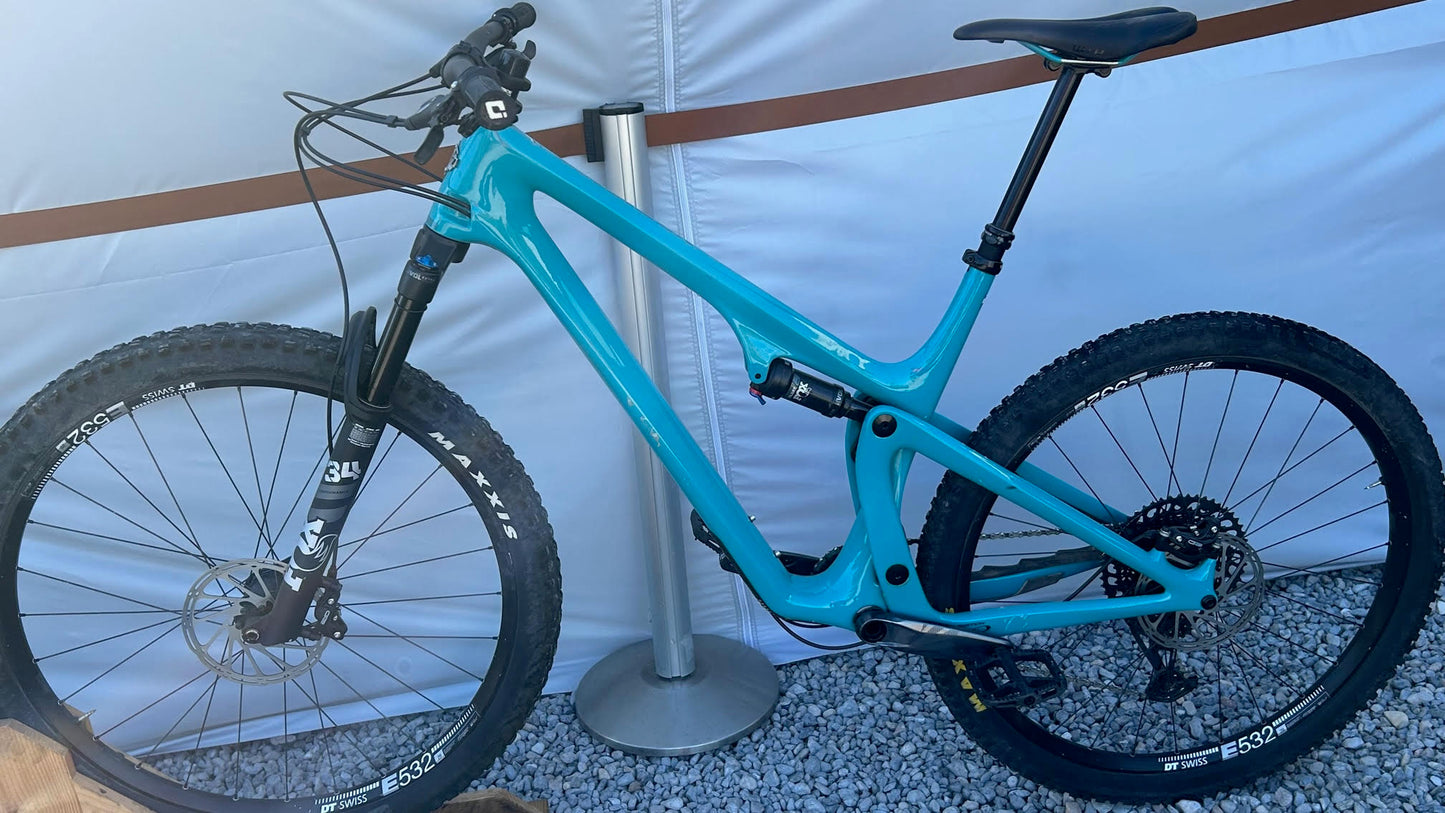 2022 Yeti SB115 Carbon MTB Turquoise C2 Kit Sram GX X-Large Fully Ride Wrapped