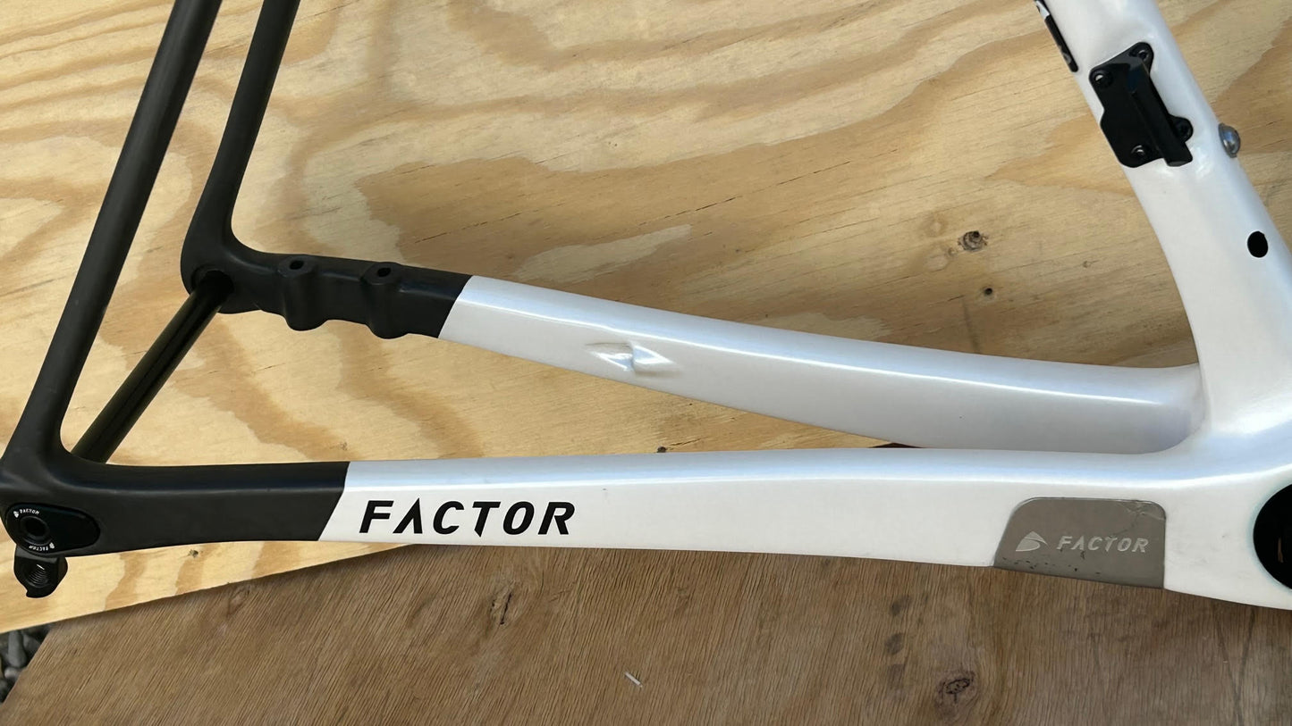 Factor O2 Road Bike Disc Frameset 56 cm Pearl White
