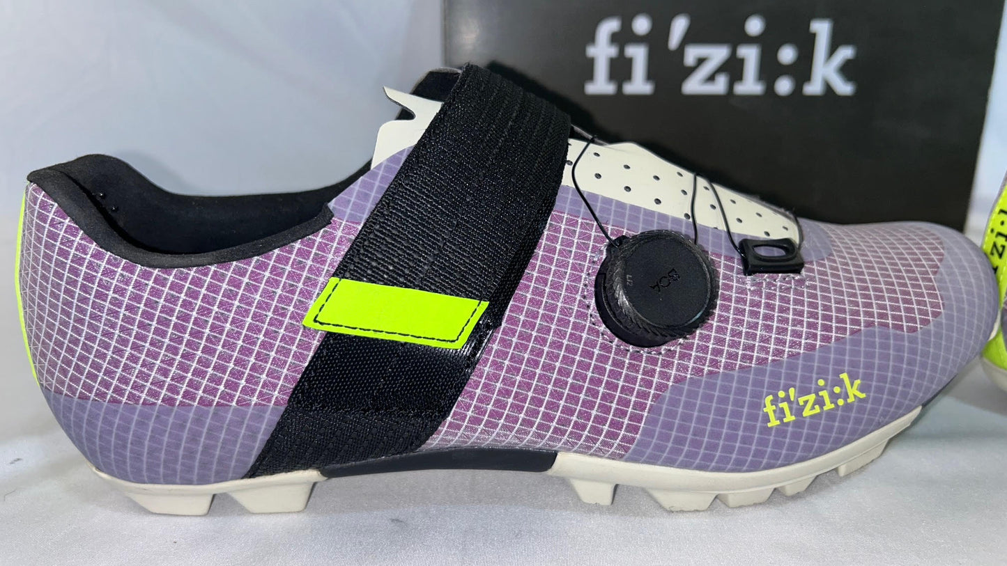 Fi'zi:k Vento Ferox Carbon Mountain Bike Shoe Men's Lilac/White Fizik Gravel