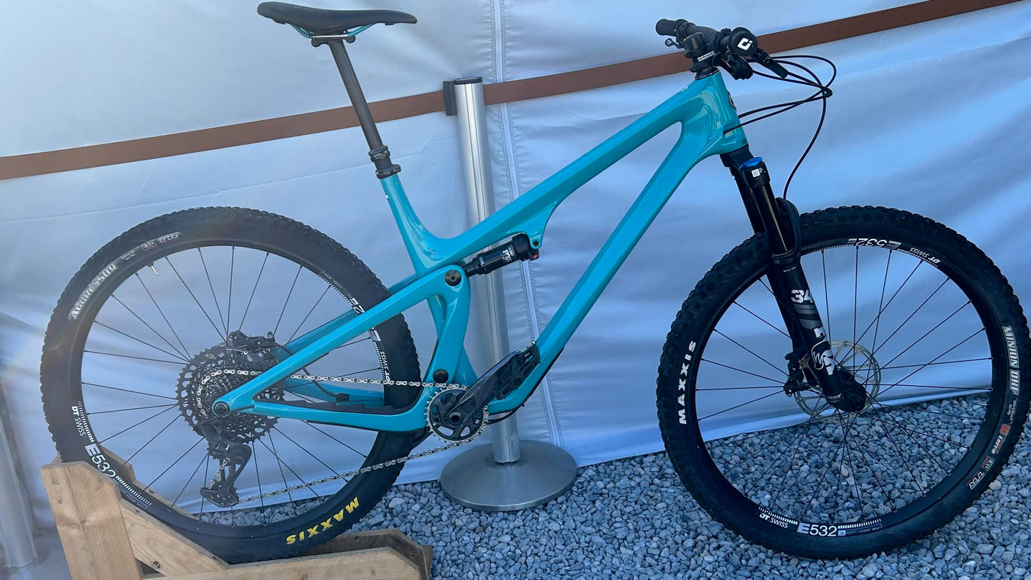 2022 Yeti SB115 Carbon MTB Turquoise C2 Kit Sram GX X-Large Fully Ride Wrapped