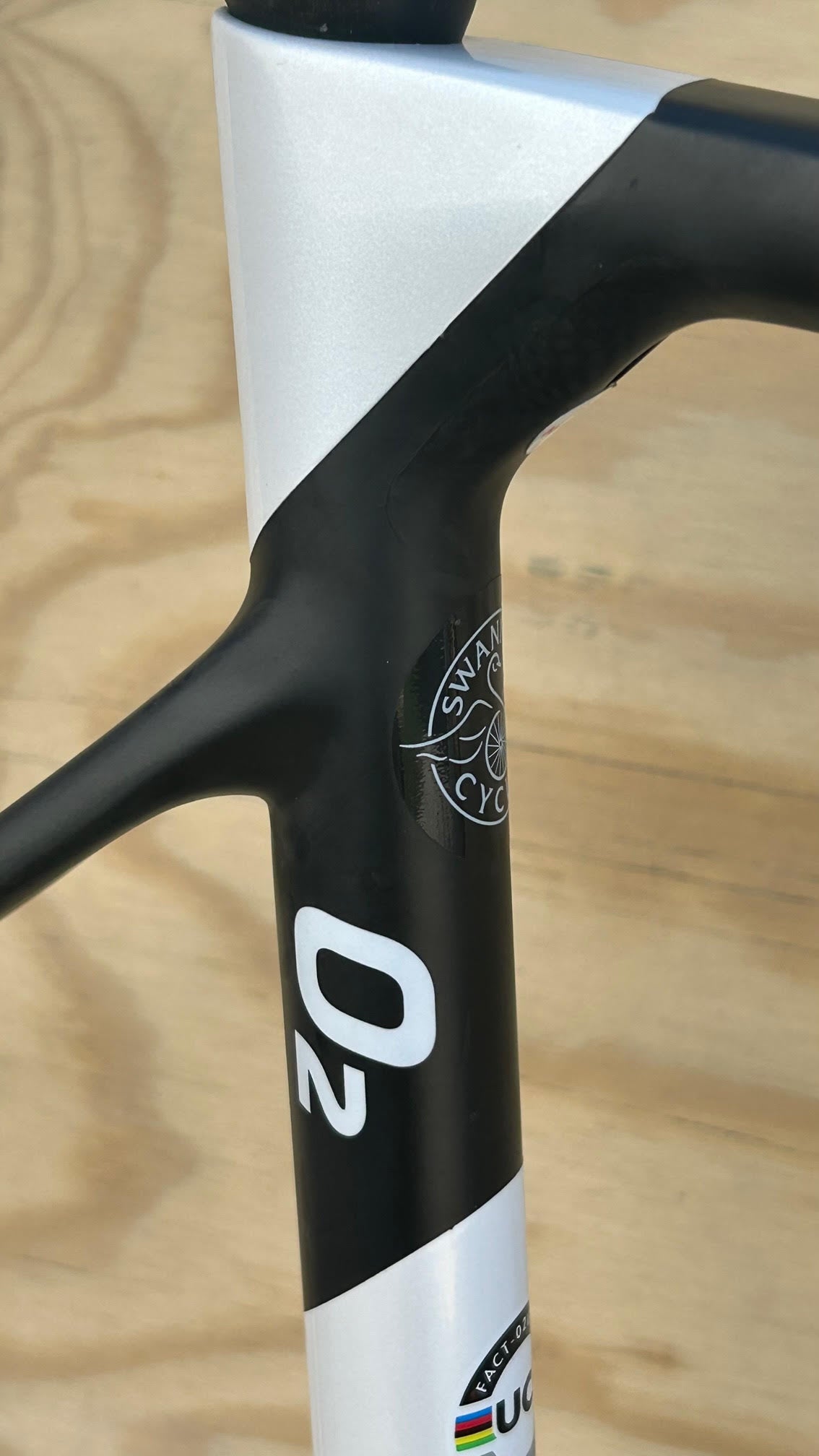Factor O2 Road Bike Disc Frameset 56 cm Pearl White