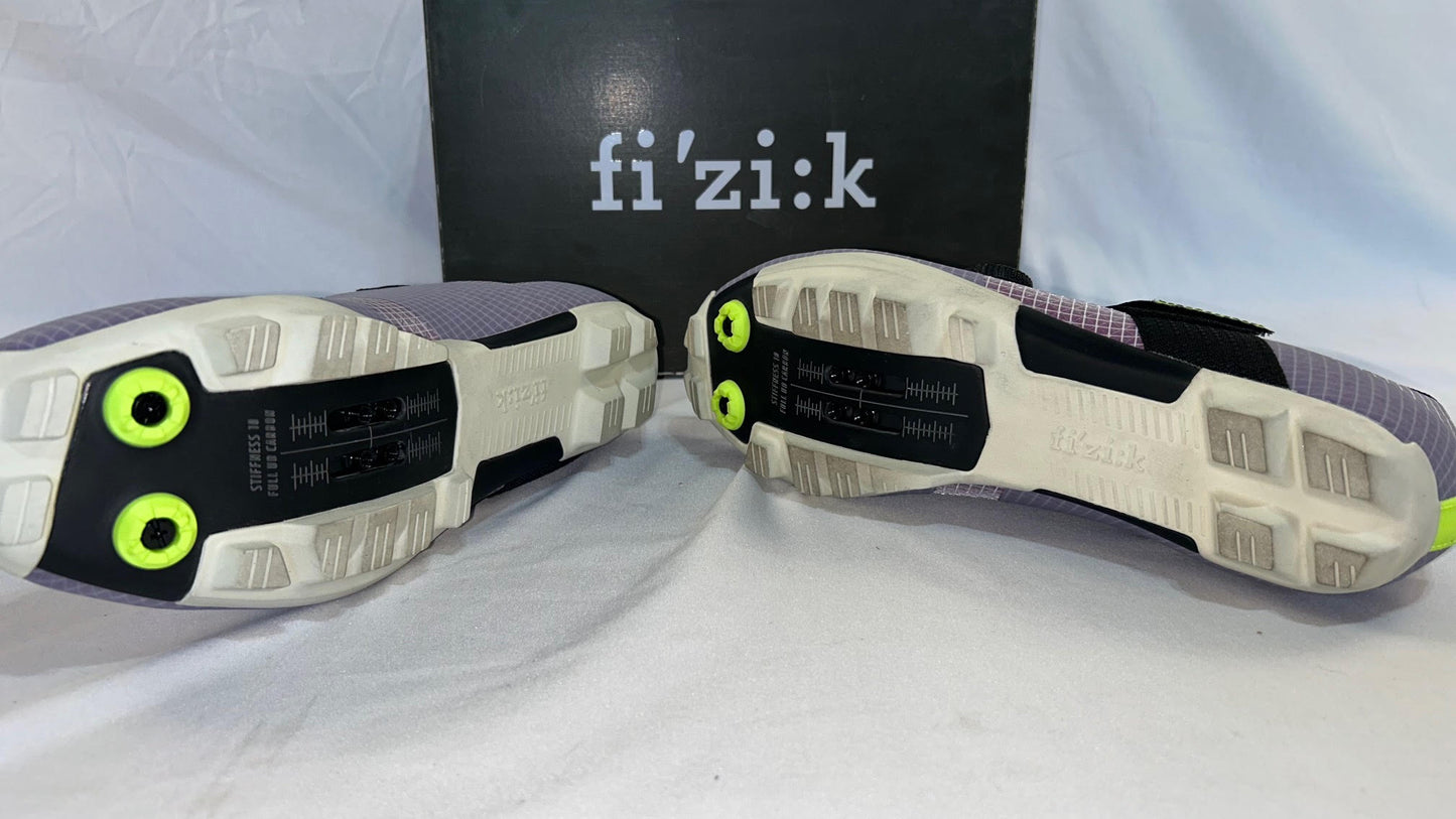 Fi'zi:k Vento Ferox Carbon Mountain Bike Shoe Men's Lilac/White Fizik Gravel