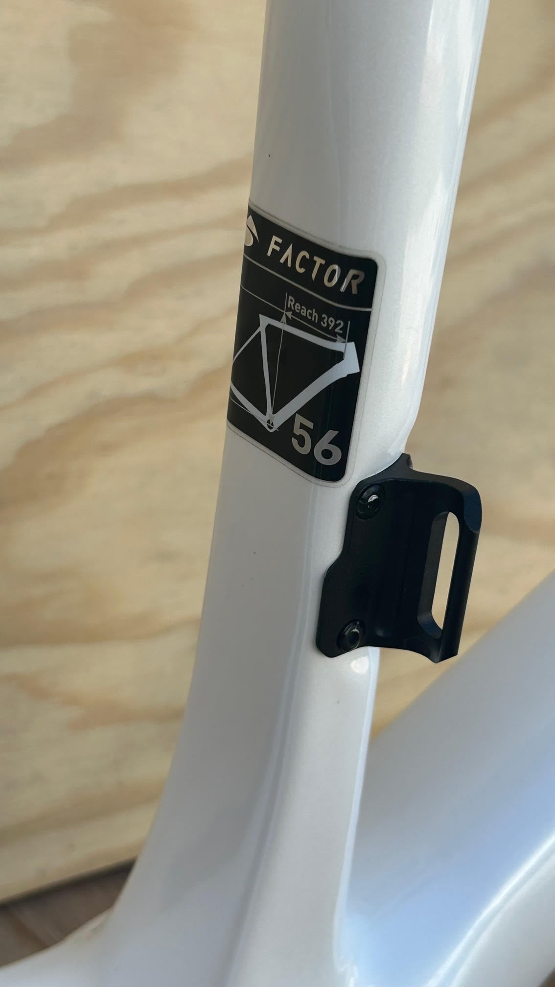 Factor O2 Road Bike Disc Frameset 56 cm Pearl White