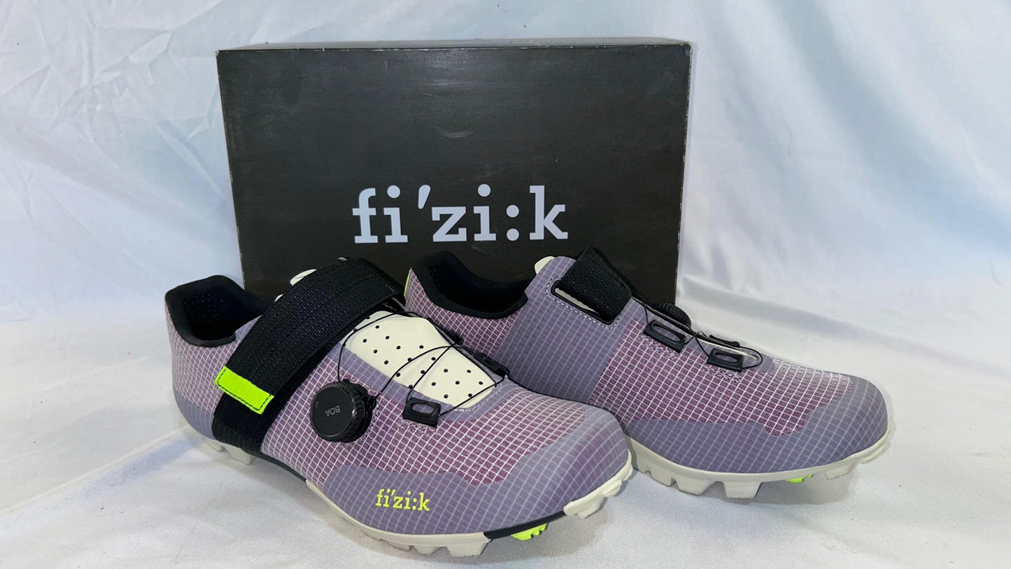 Fi'zi:k Vento Ferox Carbon Mountain Bike Shoe Men's Lilac/White Fizik Gravel