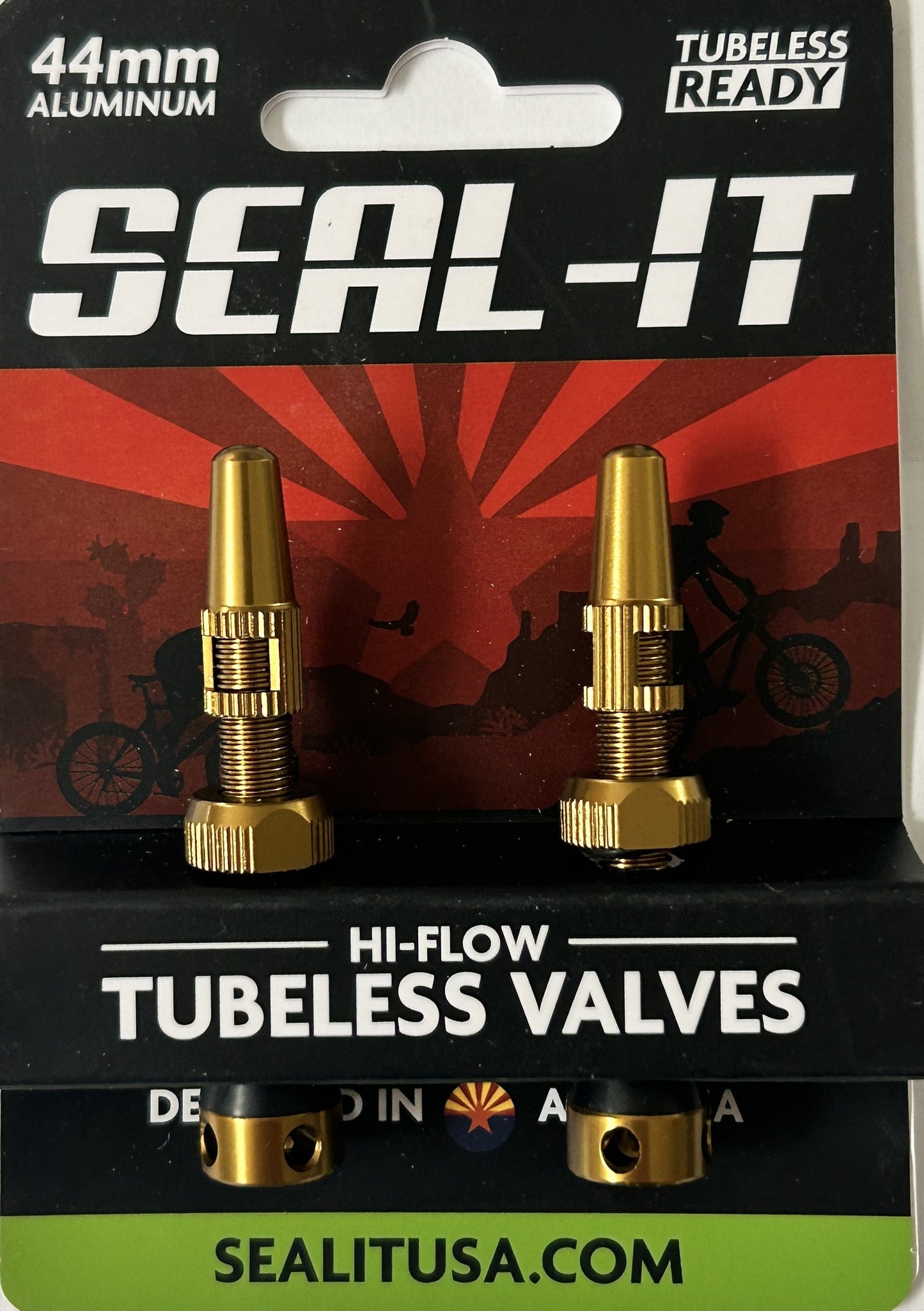 Seal-It Hi-Flow Tubeless Valves - One pair Multicolors
