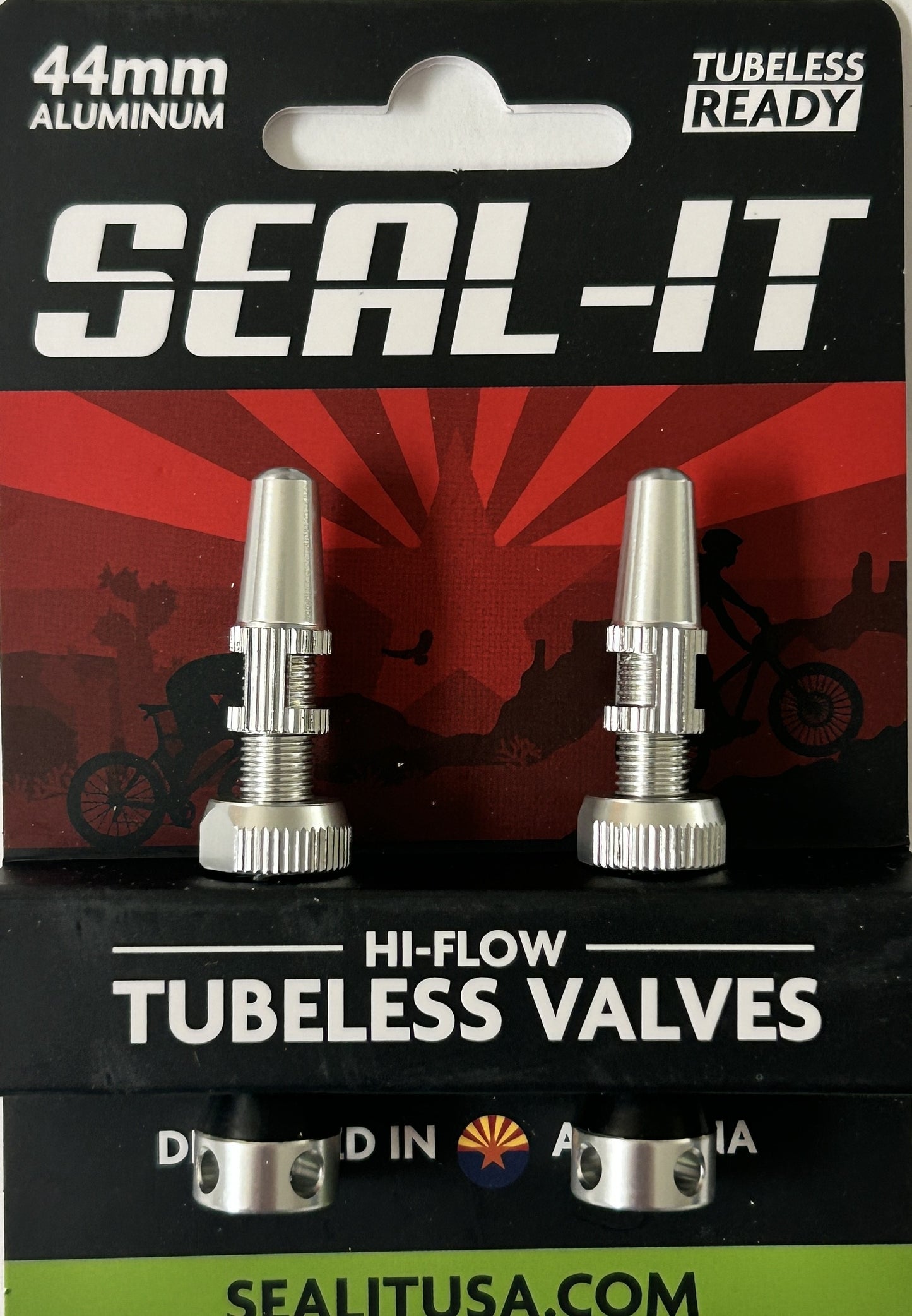 Seal-It Hi-Flow Tubeless Valves - One pair Multicolors