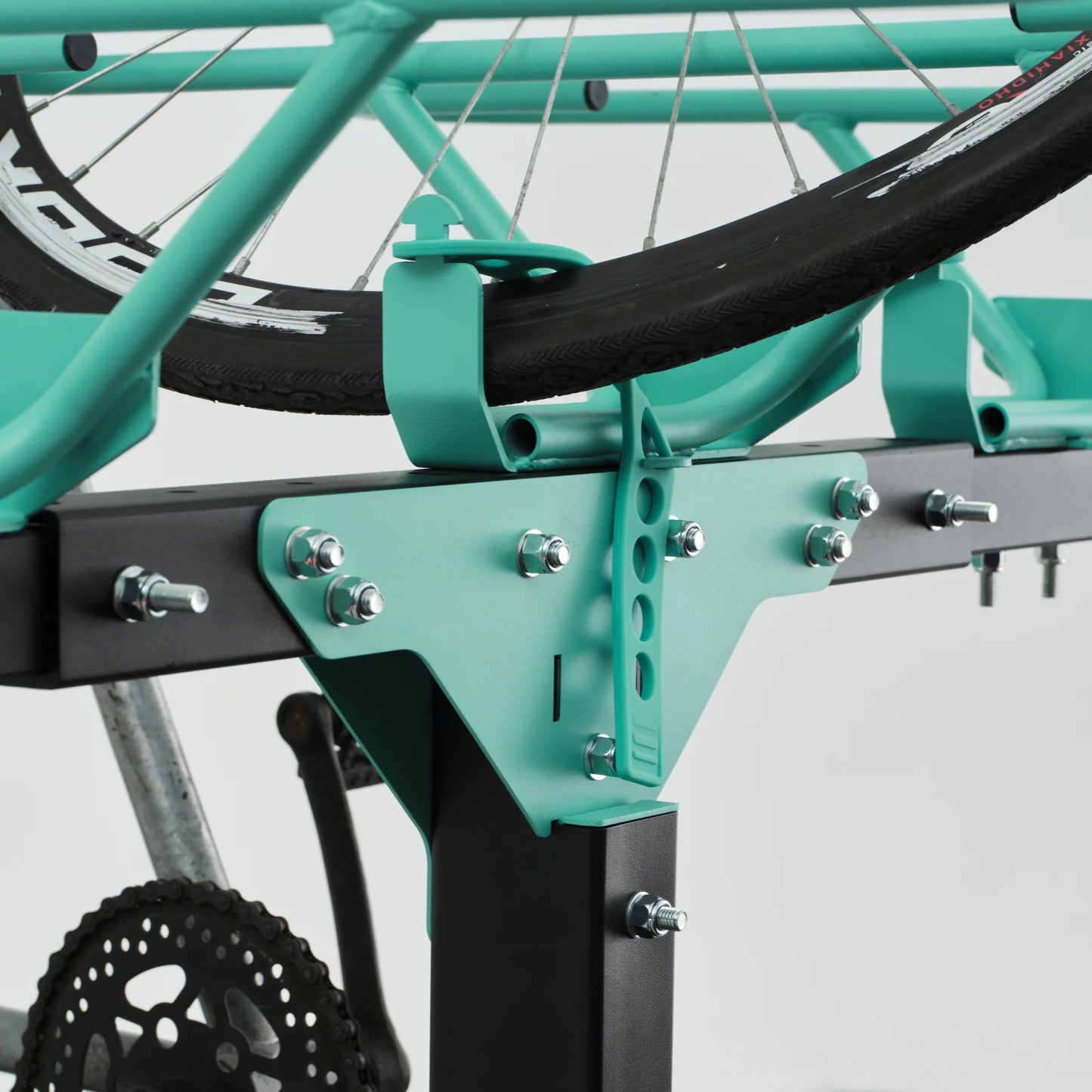 JB Racks 4 Bikes Vertical Bike Rack Velo Turquoise