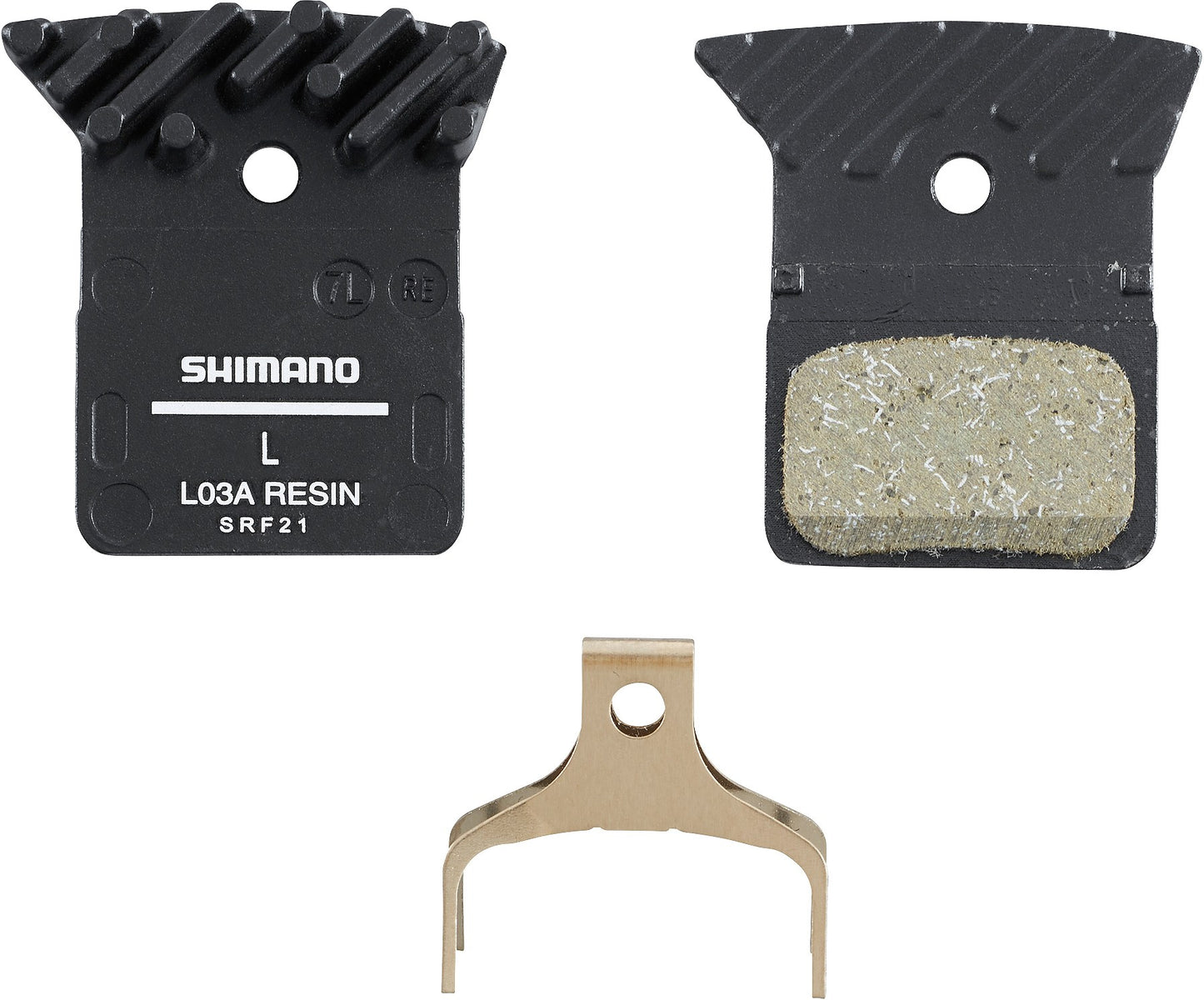 Shimano L03A Resin Brake Pad with Fin and Spring