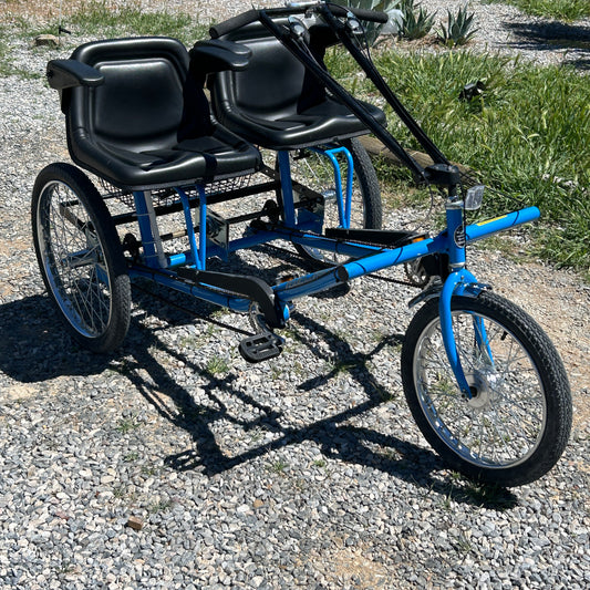 Worksman Cycles Adult Side By Side Team Dual Tricycle and Tandem Tricycles