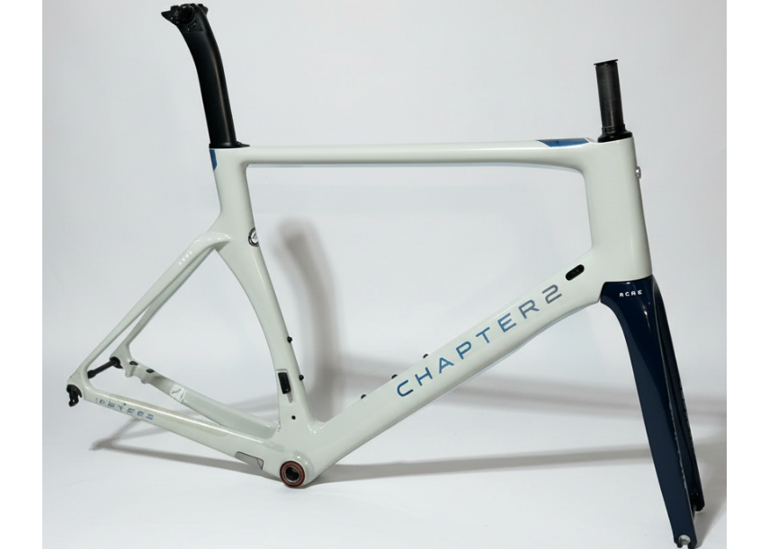 Chapter2 RERE Carbon Aero Road Disc Frameset – XL – Grey / Blue