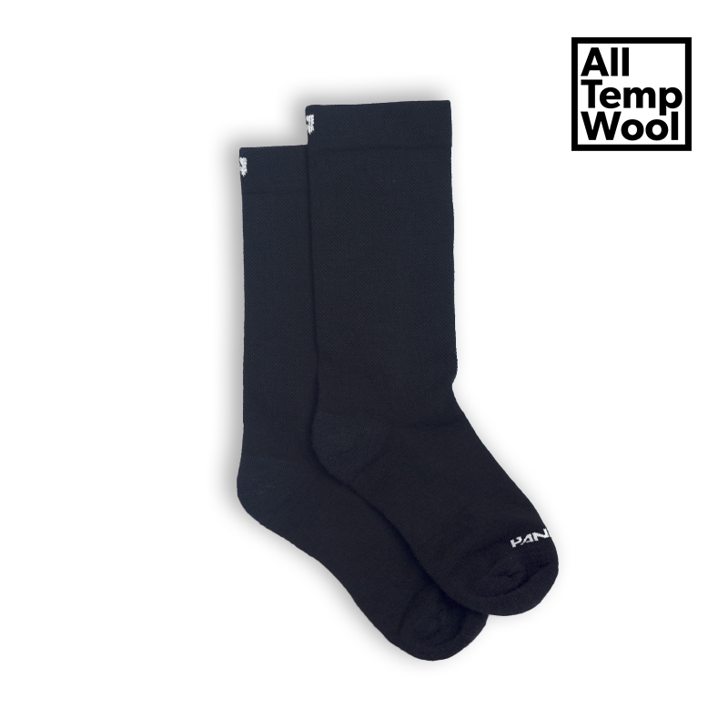 Socks - Black Logo Wool