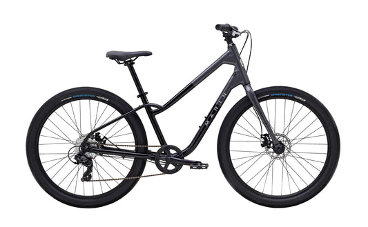 Marin Stinson 1 27.5 Black Charcoal Hybrid Bike