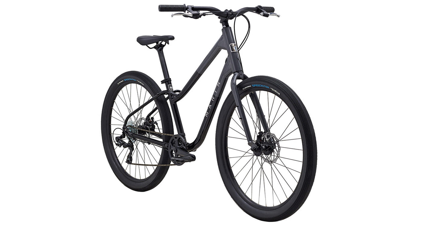 Marin Stinson 1 27.5 Black Charcoal Hybrid Bike