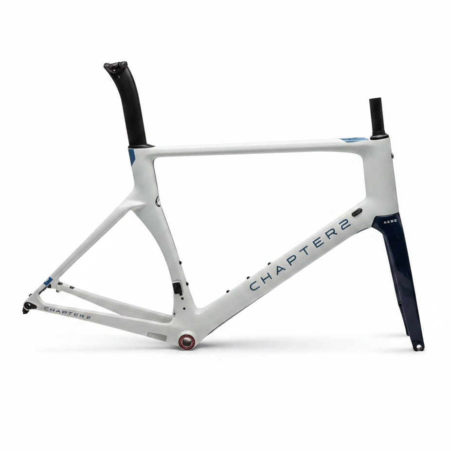 Chapter2 RERE Carbon Aero Road Disc Frameset – XL – Grey / Blue