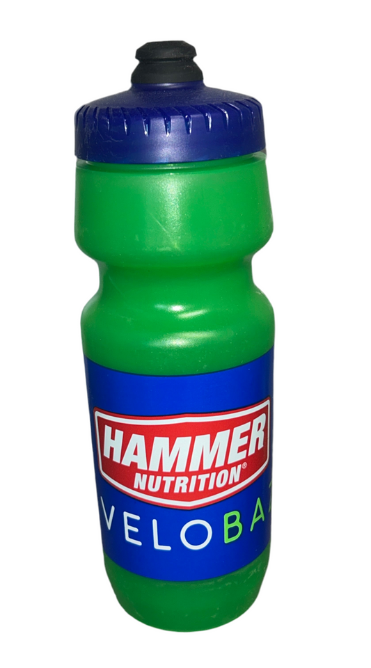 2025 VELOBAZAAR.COM Big Mouth Green Water Bottle with Hammer Nutrition