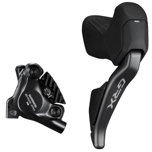 DISC BRAKE ASSEMBLED SET/J-kit DIRECT, GRX, ST-RX825 (R), BR-RX820 (R), W/O ADAPTER, FOR 25MM MNT, RESIN PAD (W/FIN), W/CONNECTER INSERT, 1700MM (SM-BH90)