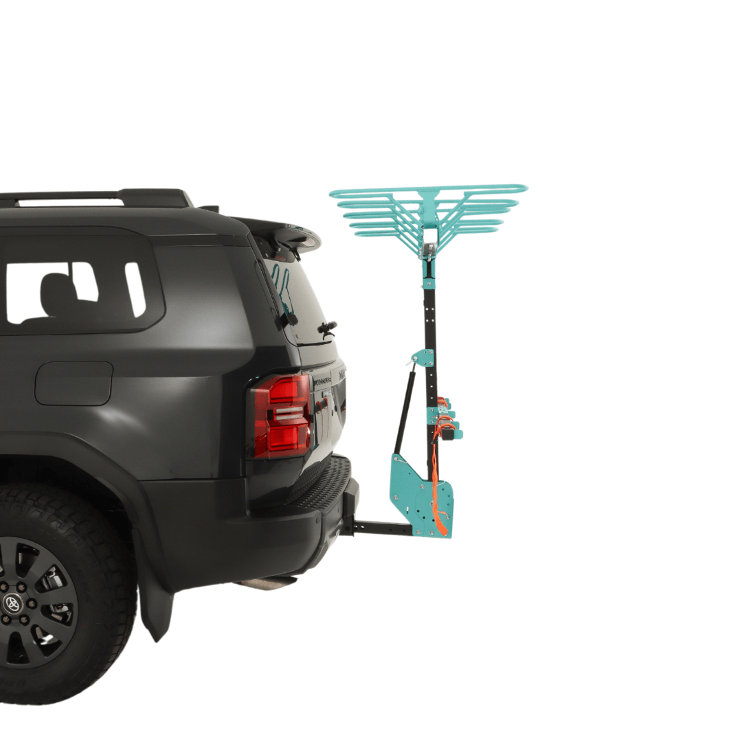 JB Racks 5 Bikes Vertical Bike Rack Turquoise BONUS SLOW STRUT