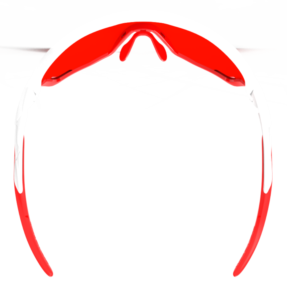 SH+ Sunglasses - RG 5400 White/Red w/Red Lens