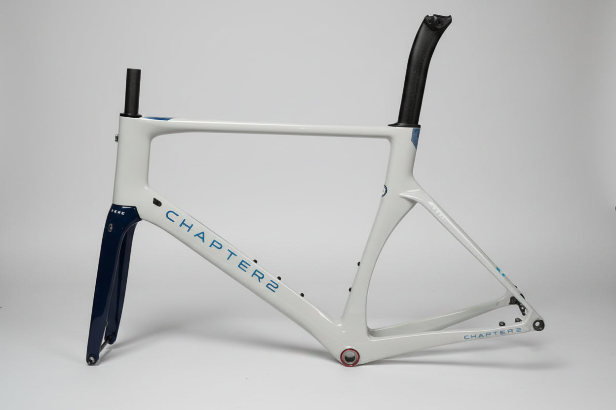 Chapter2 RERE Carbon Aero Road Disc Frameset – XL – Grey / Blue