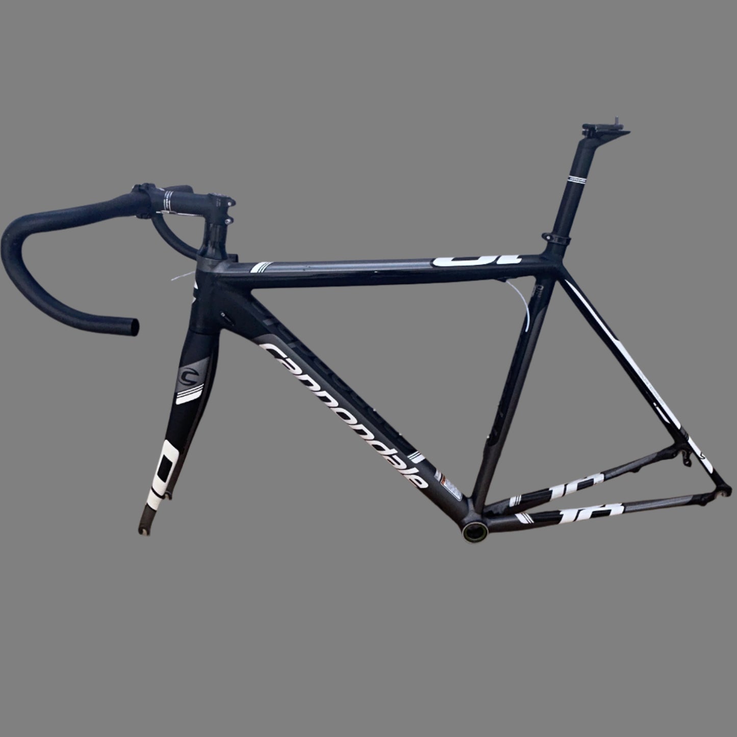 Cannondale Caad 10 Black 52cm Frameset Fork Headset Seatpost Stem Bar