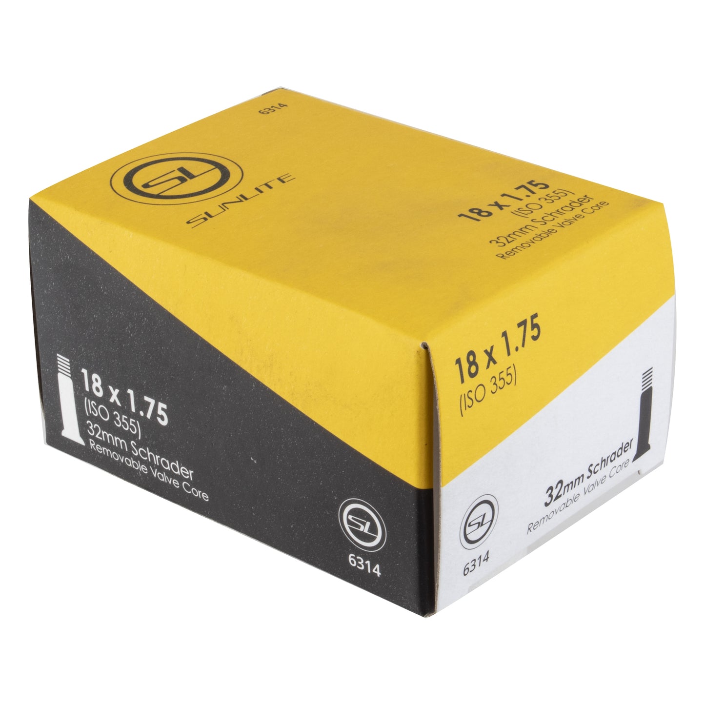 Sunlite Utility Standard Tube 18x2.125 32mm Schrader Valve