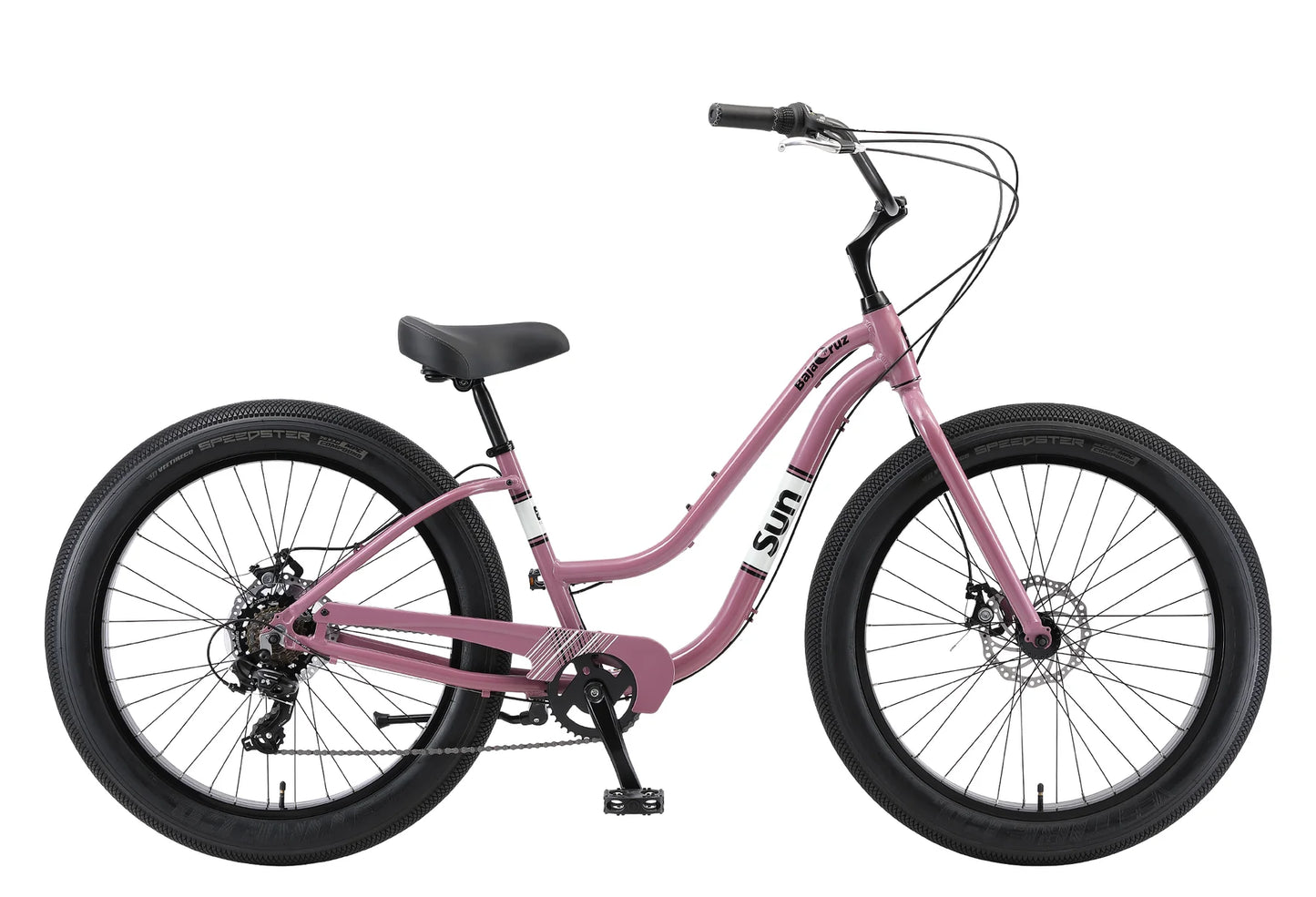Sun Bicycles Baja Cruz 7 Speed 26" Beach Cruiser Twilight Purple